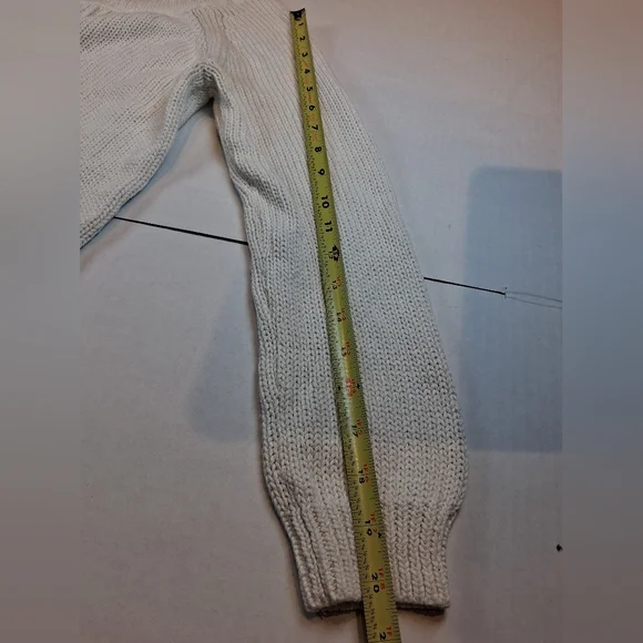 Banana Republic Milly Collection Open Knit Sweater XS White Cotton Classic - Picture 8 of 10